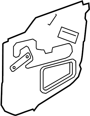 View 6783206131 Door Water Deflector (Front) Full-Sized Product Image