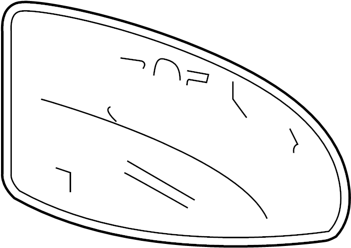 View 8790206020 Door Mirror Glass Full-Sized Product Image