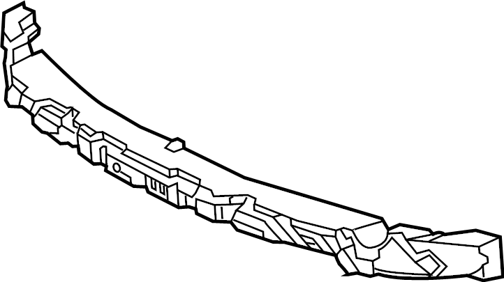 View 5261106570 Bumper Impact Absorber (Front, Lower) Full-Sized Product Image