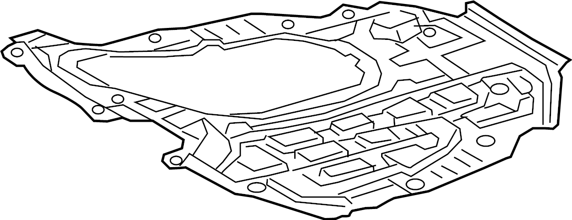 View 5144206280 Radiator Support Splash Shield (Rear, Lower) Full-Sized Product Image