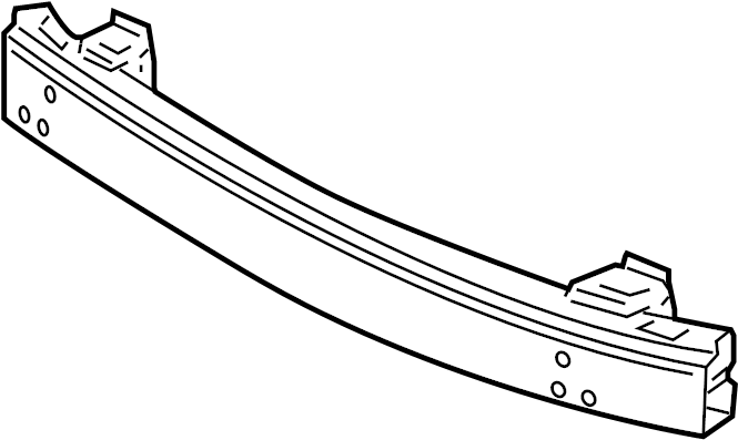 View 52021AE010 Bumper Impact Bar (Front) Full-Sized Product Image