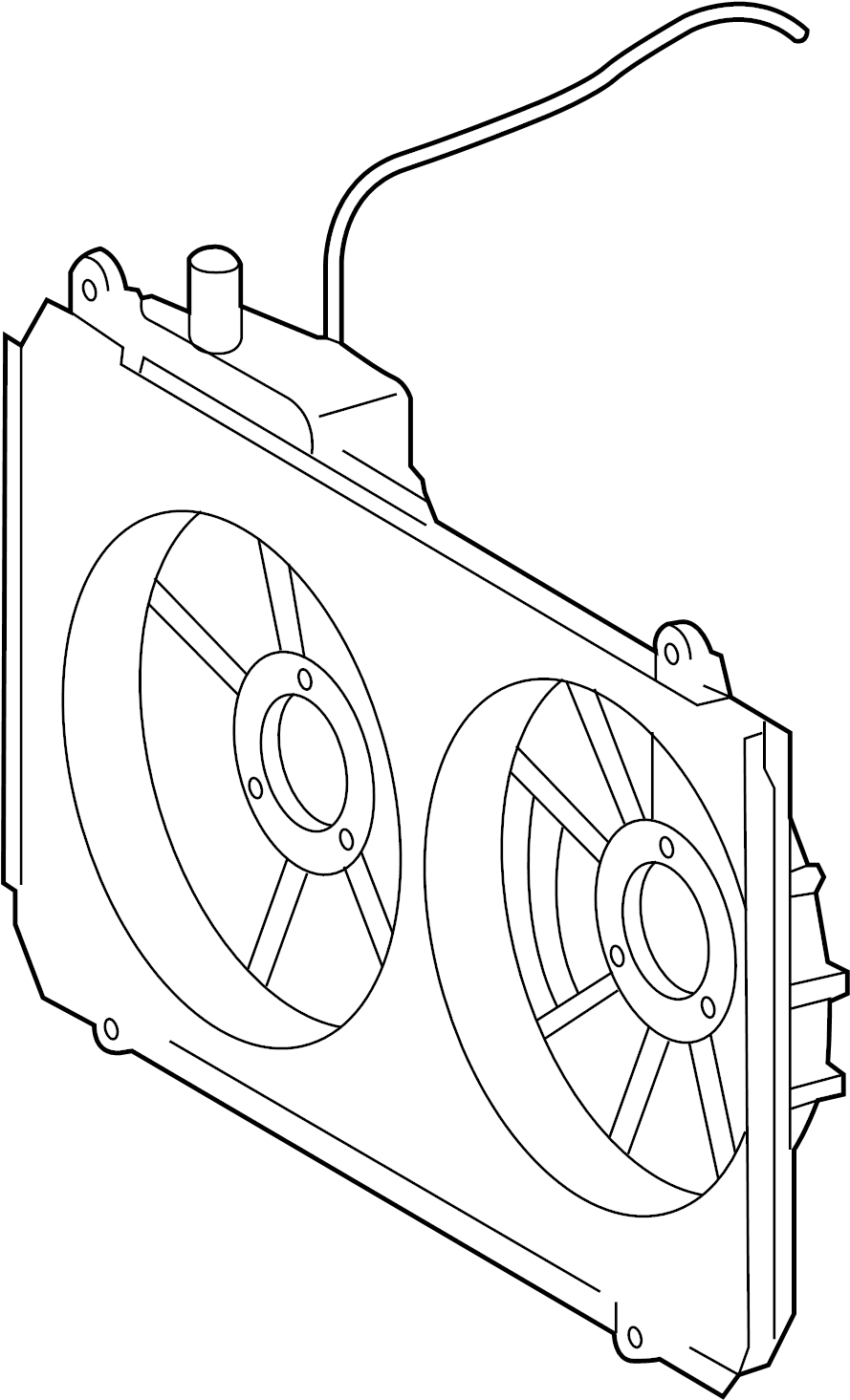View 167110A240 Engine Cooling Fan Shroud Full-Sized Product Image