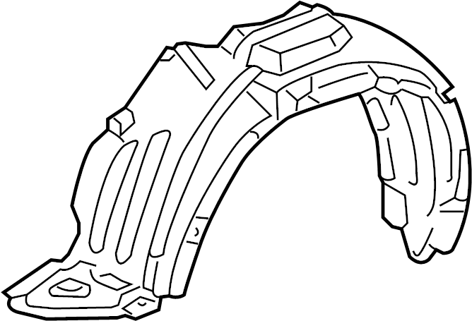 View 53875AE010 Fender Splash Shield (Right, Front, Rear, Upper) Full-Sized Product Image