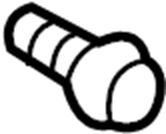 View 9008410028 Seat Belt Height Adjuster Bolt Full-Sized Product Image