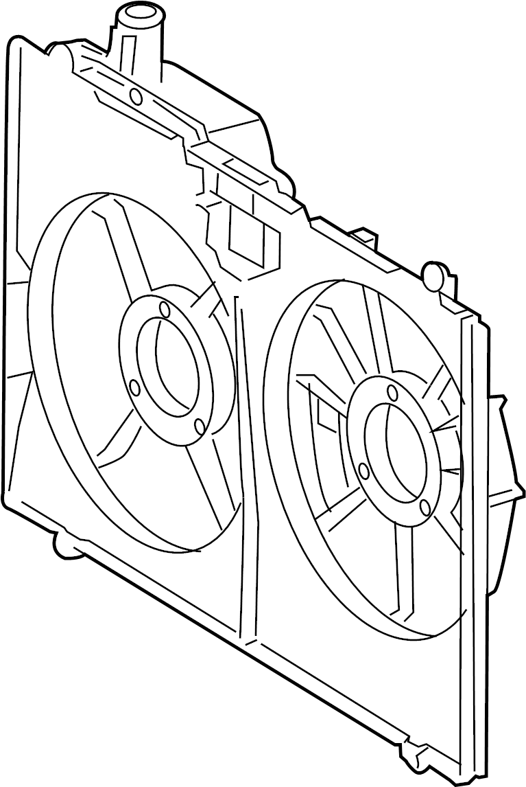 View 167110P120 Engine Cooling Fan Shroud Full-Sized Product Image