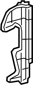 View 5329408090 Radiator Support Air Deflector Full-Sized Product Image