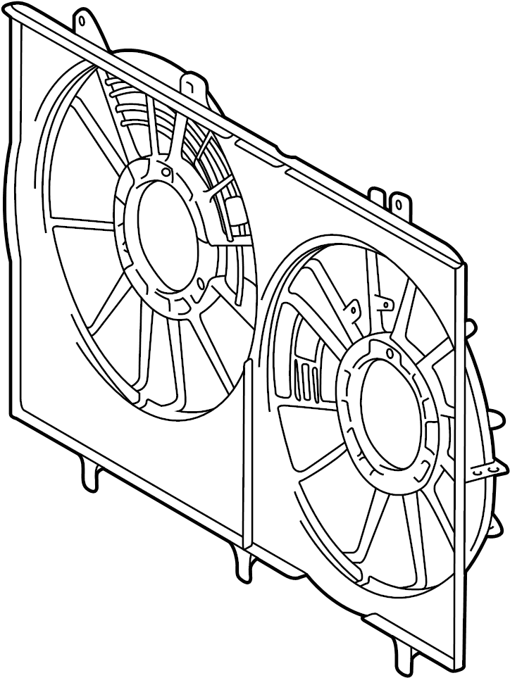 View 167110P400 Engine Cooling Fan Shroud Full-Sized Product Image