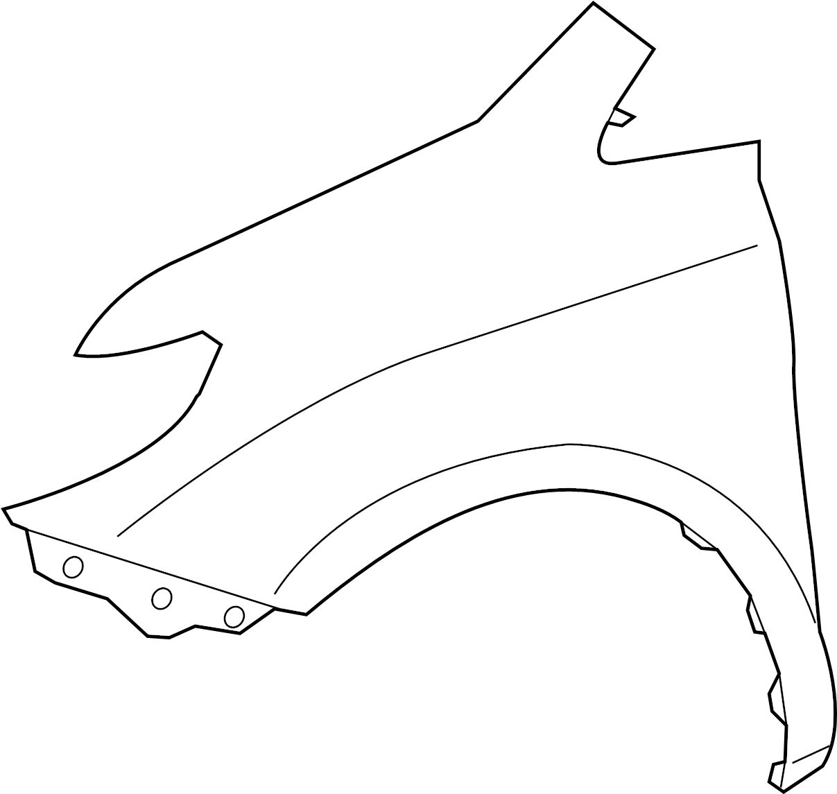 View 5381108060 Fender (Right, Front) Full-Sized Product Image
