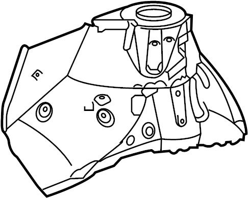 View 5370108030 Fender Apron Assembly (Front) Full-Sized Product Image
