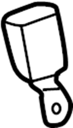 View 7339008020B3 Seat Belt Receptacle (Rear) Full-Sized Product Image