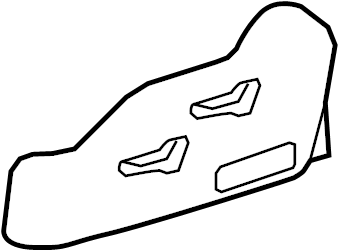 View 7183408040E0 Seat Back Recliner Adjustment Mechanism Cover (Rear) Full-Sized Product Image