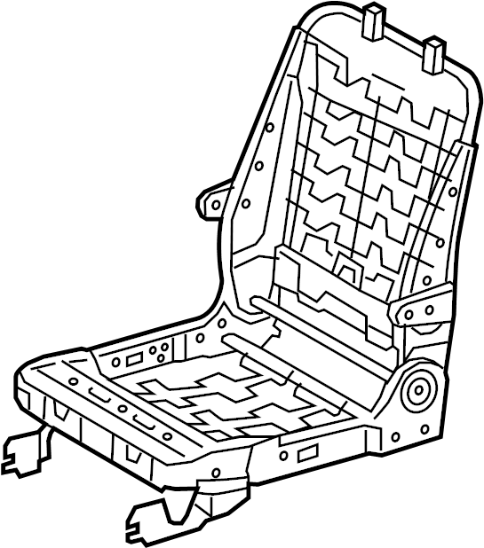 View 7112045010 Seat Frame (Front, Lower) Full-Sized Product Image