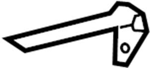 View 7250708030C0 Seat Back Recliner Adjustment Handle (Right) Full-Sized Product Image