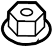 View 90178A0037 Nut. FLANGE. Alternator. Body B - Pillar. Bracket. CLAMP, WIRING HARNES.  Full-Sized Product Image