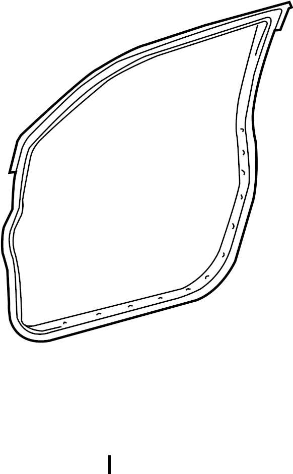View 6786208020 Door Seal (Front, Lower) Full-Sized Product Image