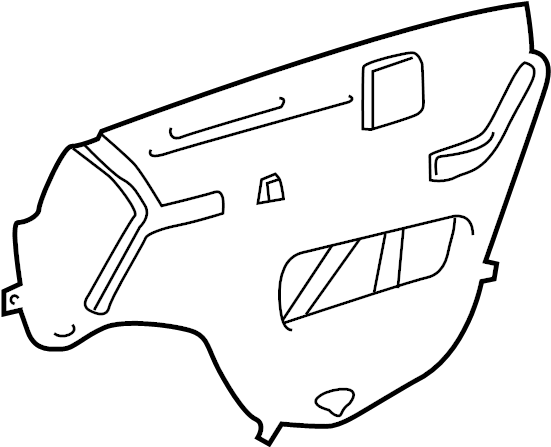 View 6783108020 Door Water Deflector (Front) Full-Sized Product Image