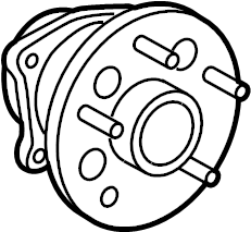 View 4245008030 Wheel Bearing and Hub Assembly (Rear) Full-Sized Product Image