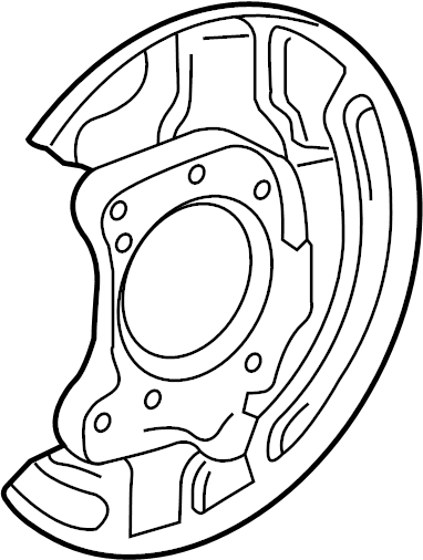 View 4650408020 Brake Backing Plate Full-Sized Product Image