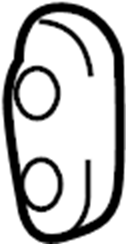 View 6729308020 Liftgate Bump Stop (Lower) Full-Sized Product Image