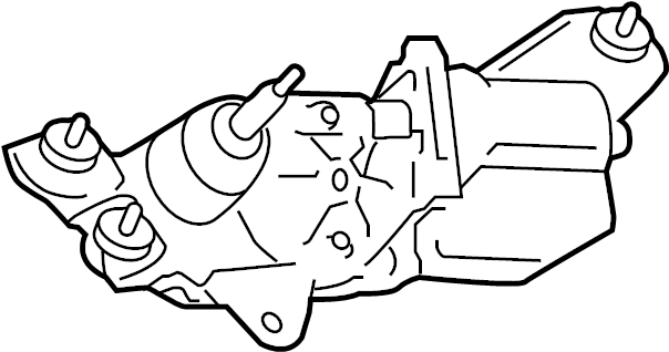View 8513008010 Back Glass Wiper Motor (Rear) Full-Sized Product Image