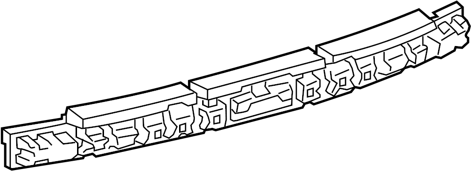 View 5261508042 Bumper Impact Absorber (Rear) Full-Sized Product Image