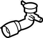 View 16897F0080 Engine Coolant Filler Neck Full-Sized Product Image