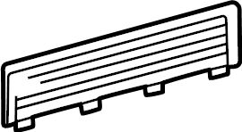 View 6471508040C0 Quarter Panel Air Vent Grille Full-Sized Product Image