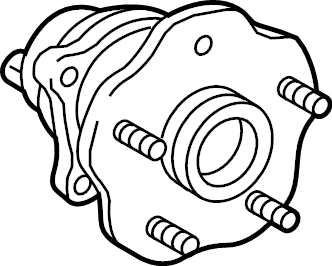 View 424500E090 Wheel Bearing and Hub Assembly (Rear) Full-Sized Product Image