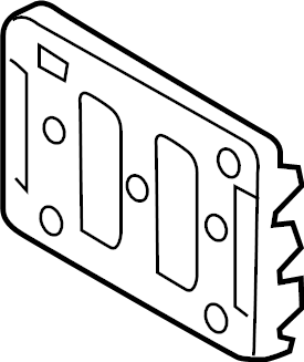 View 7511107110 License Plate Bracket (Front) Full-Sized Product Image