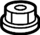 View 90178A0077 Nut. (Upper) Full-Sized Product Image