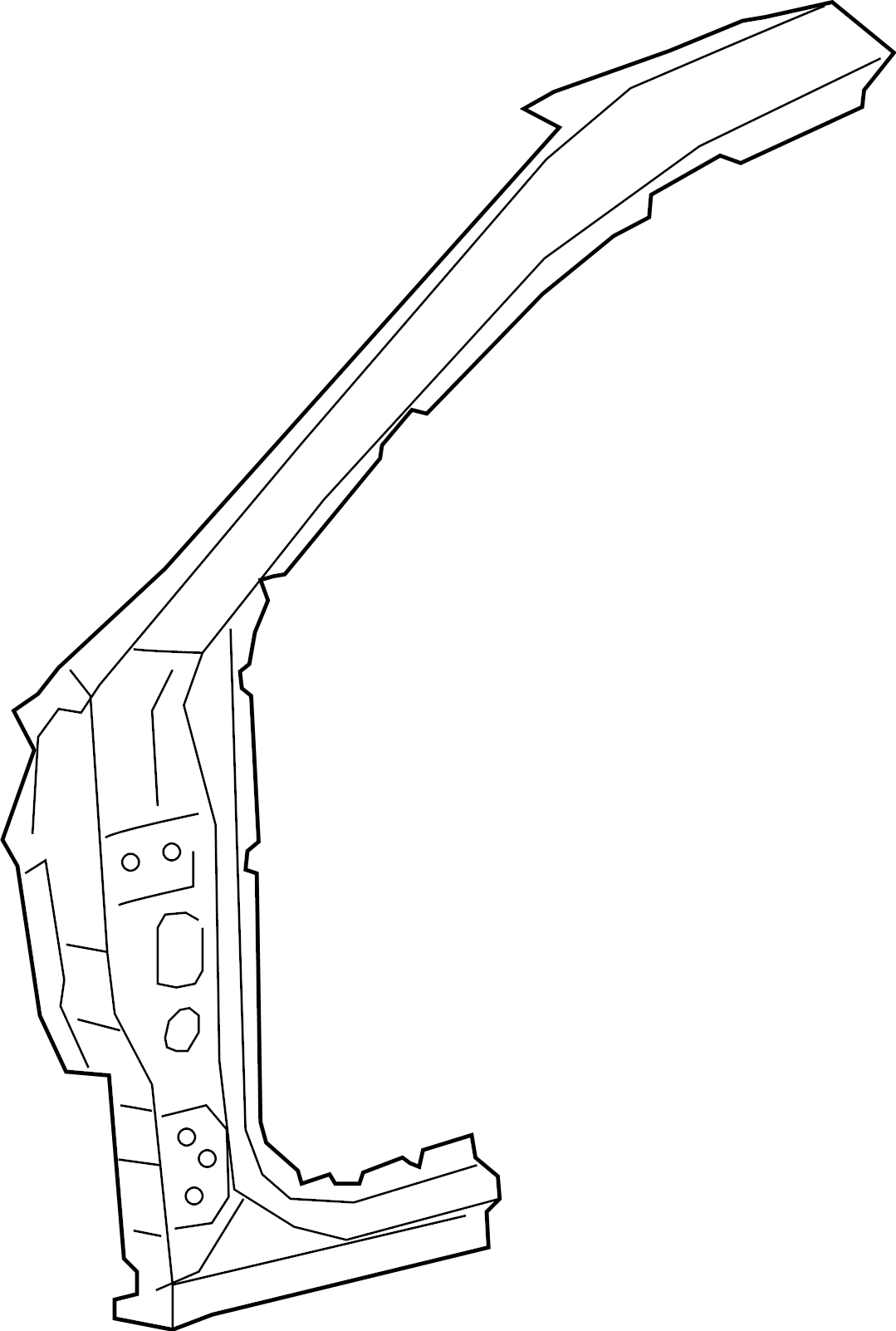 View 6113107040 Body A-Pillar (Front) Full-Sized Product Image