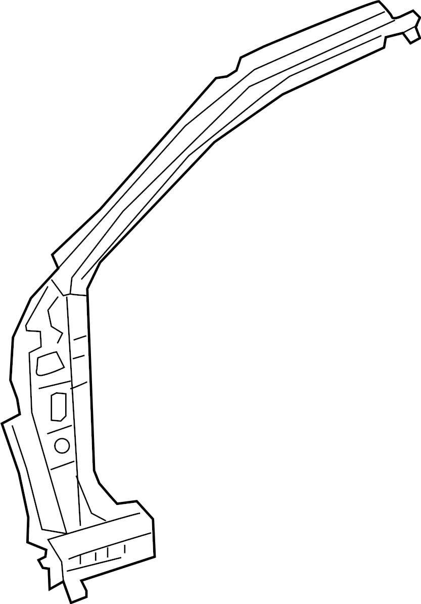 View 6110607080 Body A-Pillar Reinforcement (Upper, Lower) Full-Sized Product Image
