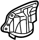 View 5373706020 Fender Apron Seal (Front) Full-Sized Product Image
