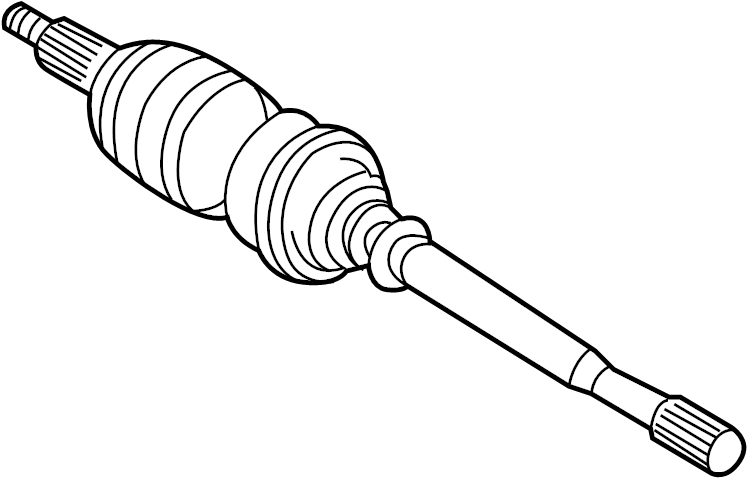 View 4342006450 CV Axle Assembly (Front) Full-Sized Product Image