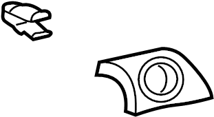 View 55480AA020B0 Ignition Lock Escutcheon Full-Sized Product Image