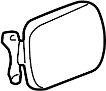 View 77350AA070 Fuel Filler Door Full-Sized Product Image