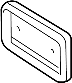 View 7510106020 License Plate Frame (Front) Full-Sized Product Image