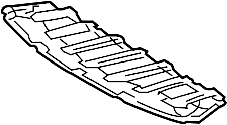 View 5144747010 Radiator Support Splash Shield (Front, Lower) Full-Sized Product Image