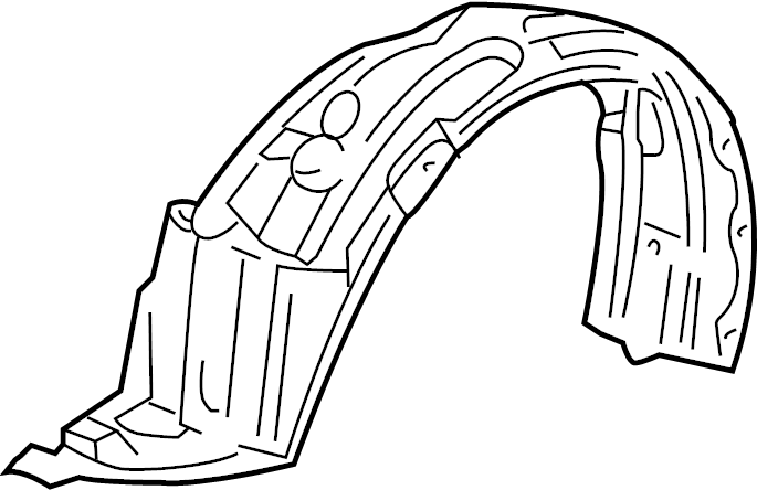 View 5387647020 Fender Splash Shield (Left, Front, Rear, Upper) Full-Sized Product Image