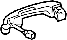 View 6921002110B0 Exterior Door Handle (Front) Full-Sized Product Image