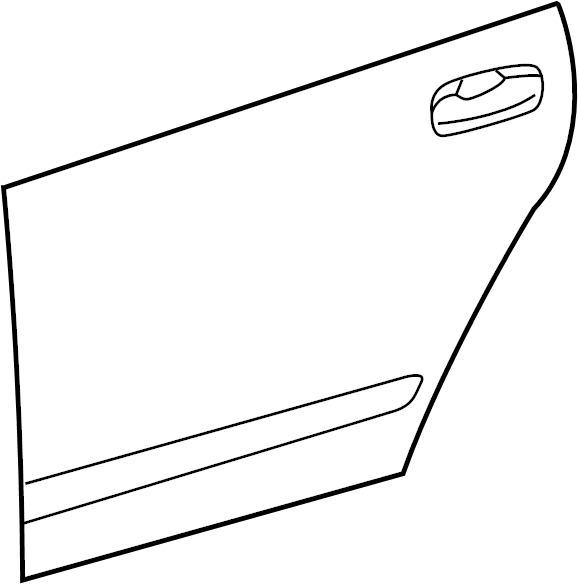 View 6711447020 Door Outer Panel (Rear) Full-Sized Product Image