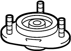 View 4860972010 Suspension Strut Mount (Front, Upper) Full-Sized Product Image