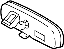 View 878100W241 Interior Rear View Mirror (Right) Full-Sized Product Image