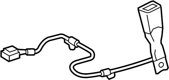 View 7323047260B0 Seat Belt Receptacle (Front) Full-Sized Product Image