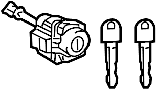 View 6900547120 Door Lock Cylinder Full-Sized Product Image