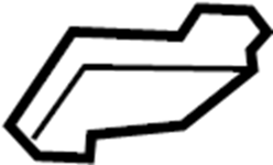 View 6898247020 Quarter Panel Gutter Bracket Full-Sized Product Image