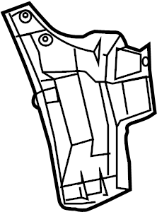 View 5259147021 Bumper Splash Shield (Rear) Full-Sized Product Image