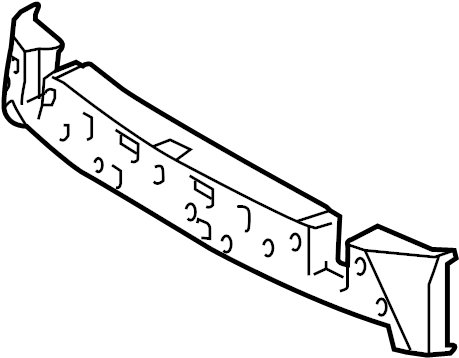 View 5261147070 Bumper Impact Absorber (Front, Upper) Full-Sized Product Image