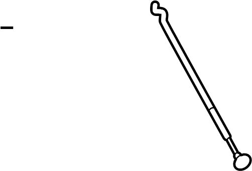 View 5344047042 Hood / Trunk Prop Rod Full-Sized Product Image