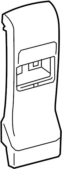 View 5892347050E0 Console Panel (Rear, Upper) Full-Sized Product Image